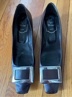 Roger Vivier brown Belle Vivier heels size 38 1/2